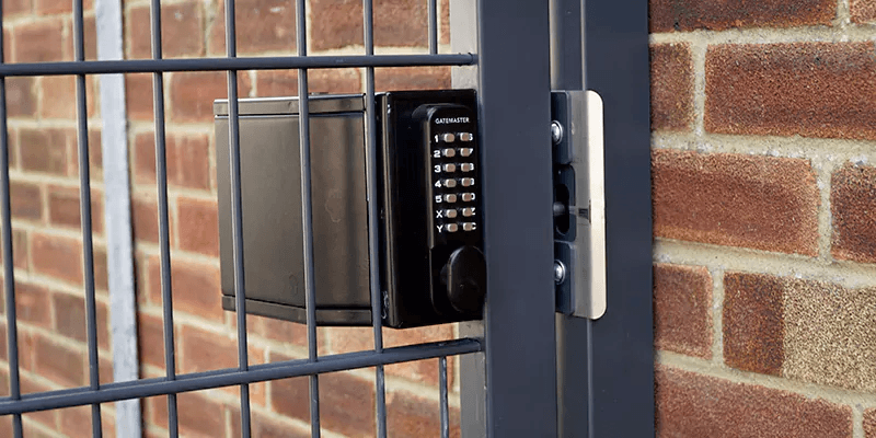 Gate locking mechanisms